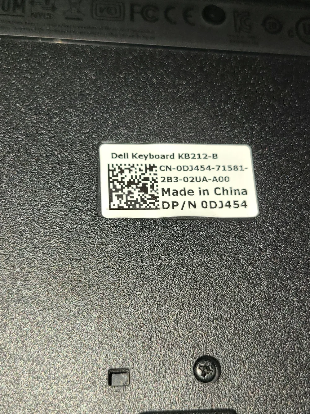 Dell Black Wired USB Full-Size Keyboard